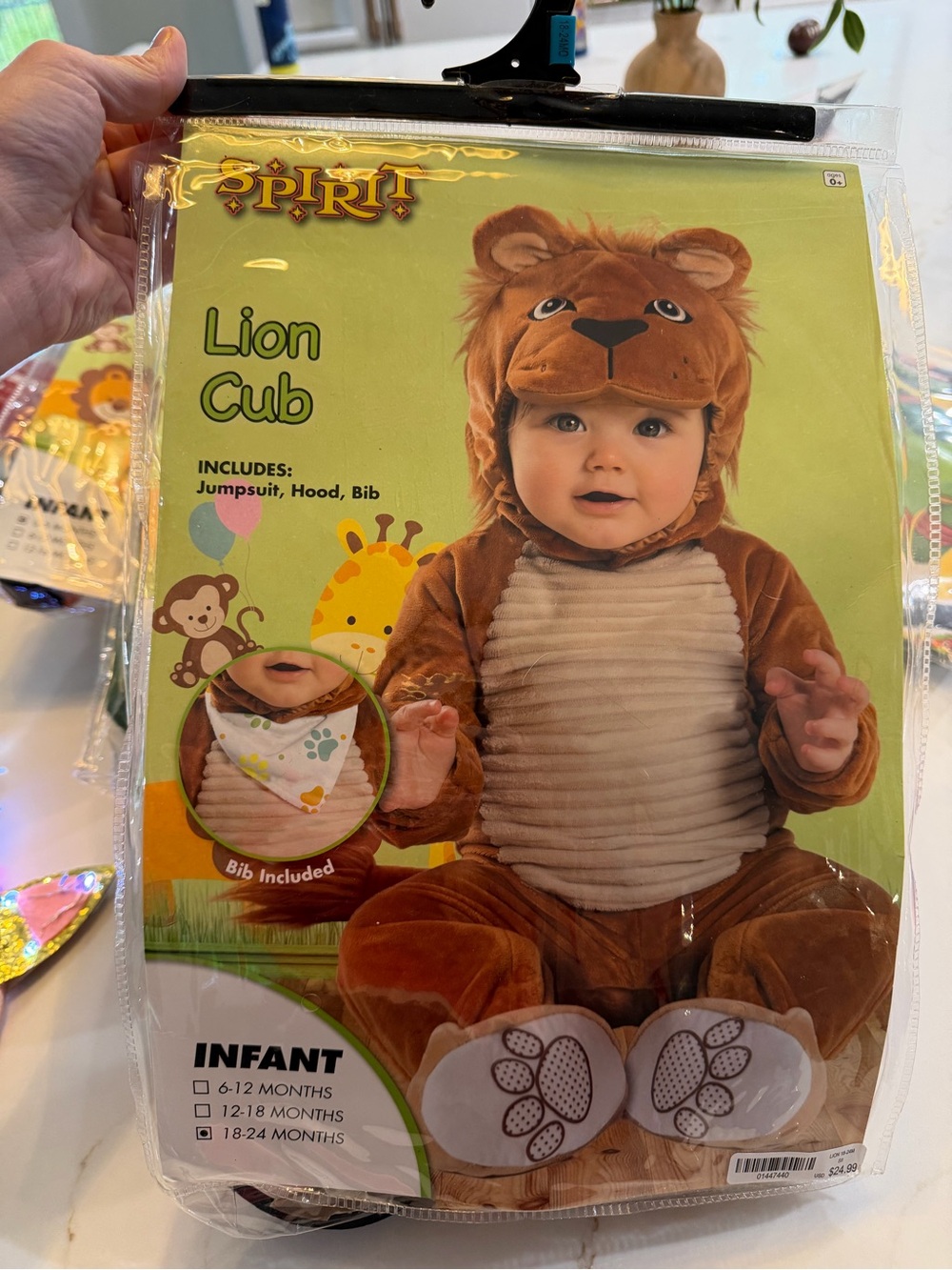 Spirit Lion Cub Costume - Brown and Cream